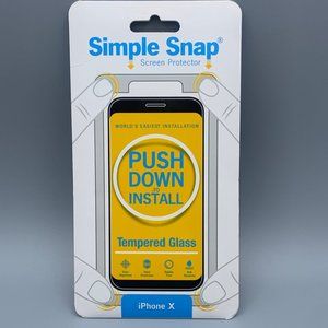 Simple Snap iPhone X / XS 10 Screen Protector NEW